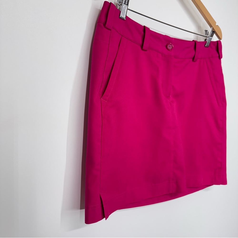 Nike Golf Tour Performance Dri Fit Fuchsia Pink Mini Skort Skirt Shorts Size 10 - Picture 2 of 15